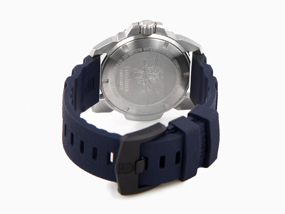 Luminox Navy Seal Steel 3250 Time Date Series Quartz Watch, Blue, XS.3253.CB - Image 3