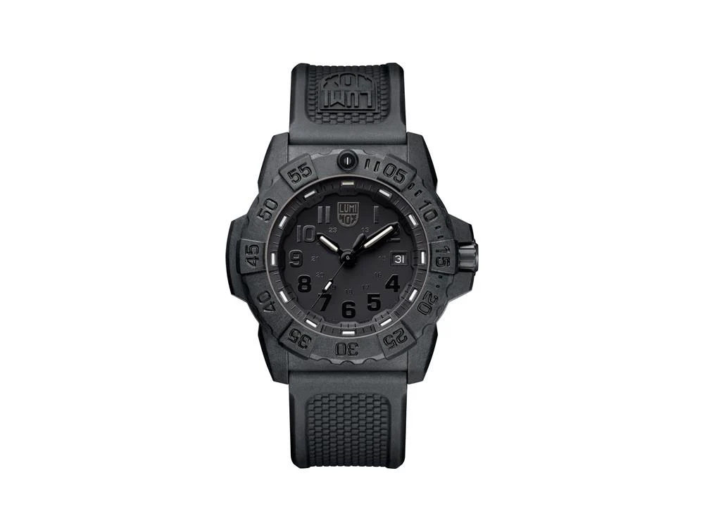 Luminox Sea Navy Seal 3501.BO Quartz watch, Black, Carbon, 20 atm, Polyurethane