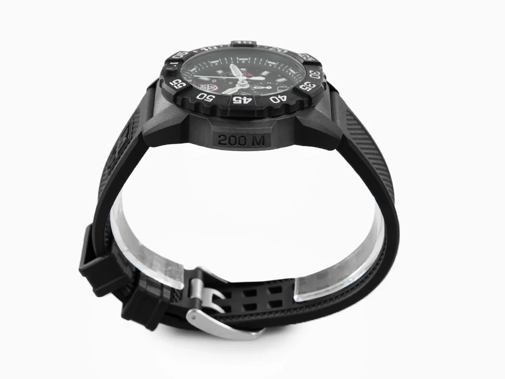 Luminox Sea Navy Seal Chronograph 3580 Series Quartz Watch, Black, XS.3581 - Image 6