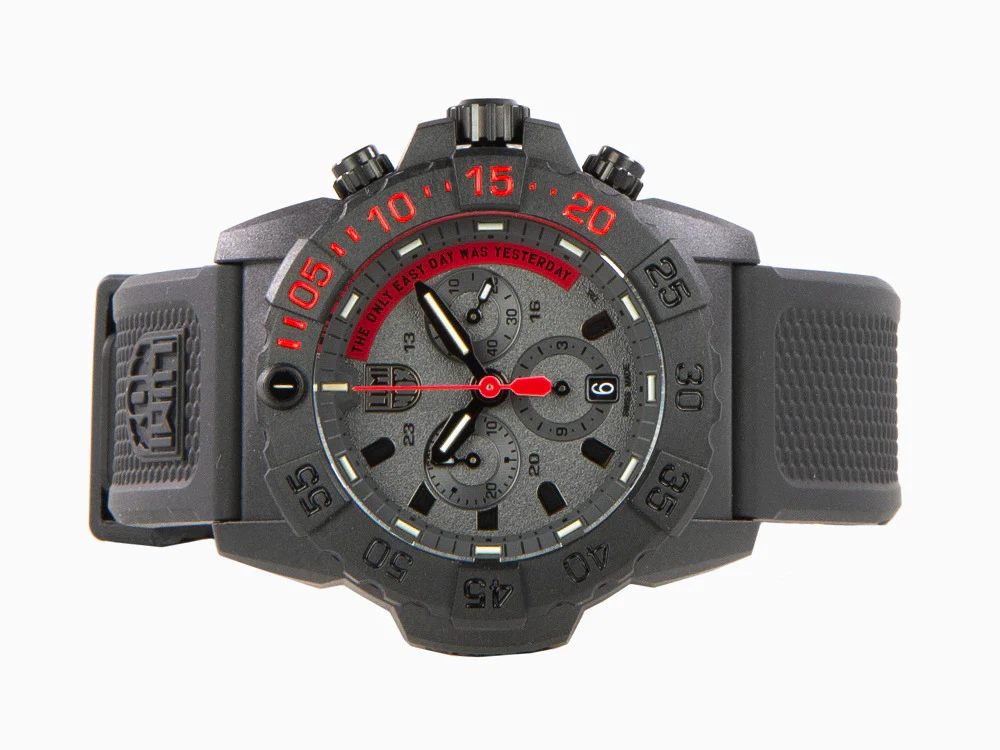Luminox Sea Navy Seal Chronograph 3580 Series Quartz Watch, Black, XS.3581.EY - Image 7