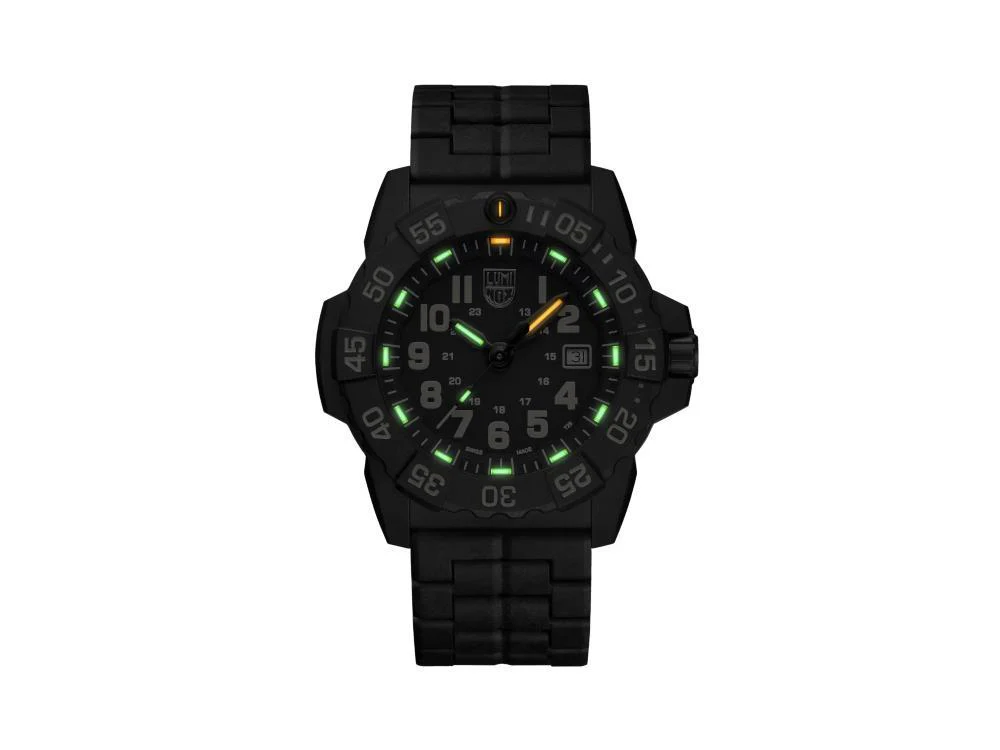 Luminox Sea Navy Seal Quartz Watch, Black, CARBONOX™, 45 mm, 20 atm, XS.3510 - Image 3