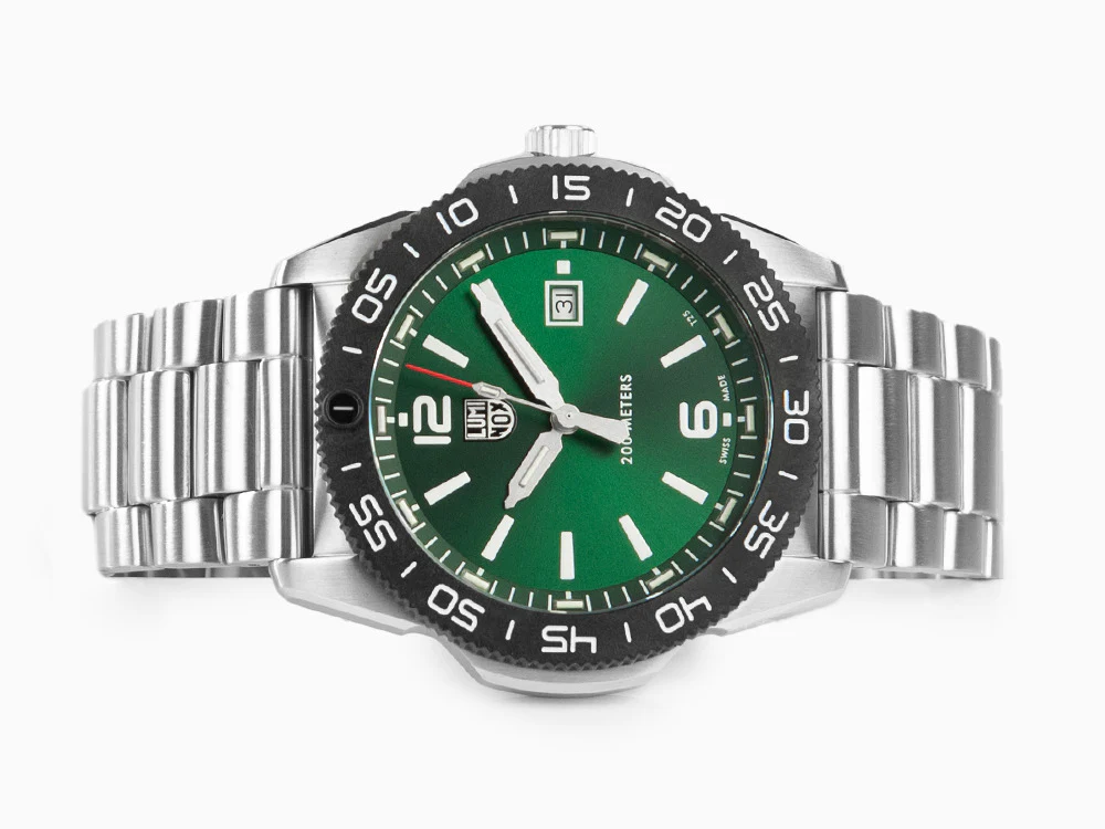Luminox Sea Pacific Diver Quartz Watch, Green, 44 mm, Day, 20 atm, XS.3137 - Image 7