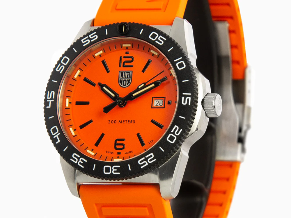 Luminox Sea Pacific Diver Quartz Watch, Orange, 44 mm, Day, 20 atm, XS.3129 - Image 8