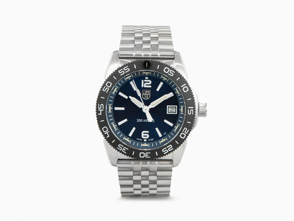Luminox Sea Pacific Diver Ripple Collection Quartz Watch, Blue, XS.3123M.SET - Image 2