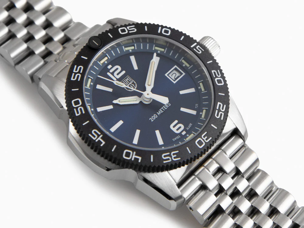 Luminox Sea Pacific Diver Ripple Collection Quartz Watch, Blue, XS.3123M.SET - Image 8