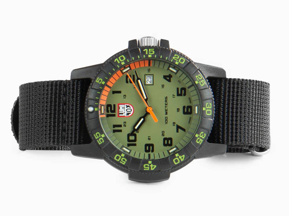 Luminox Sea Turtle Giant Quartz Watch, Green, Carbon, 44 mm, 10 atm, Day - Image 7