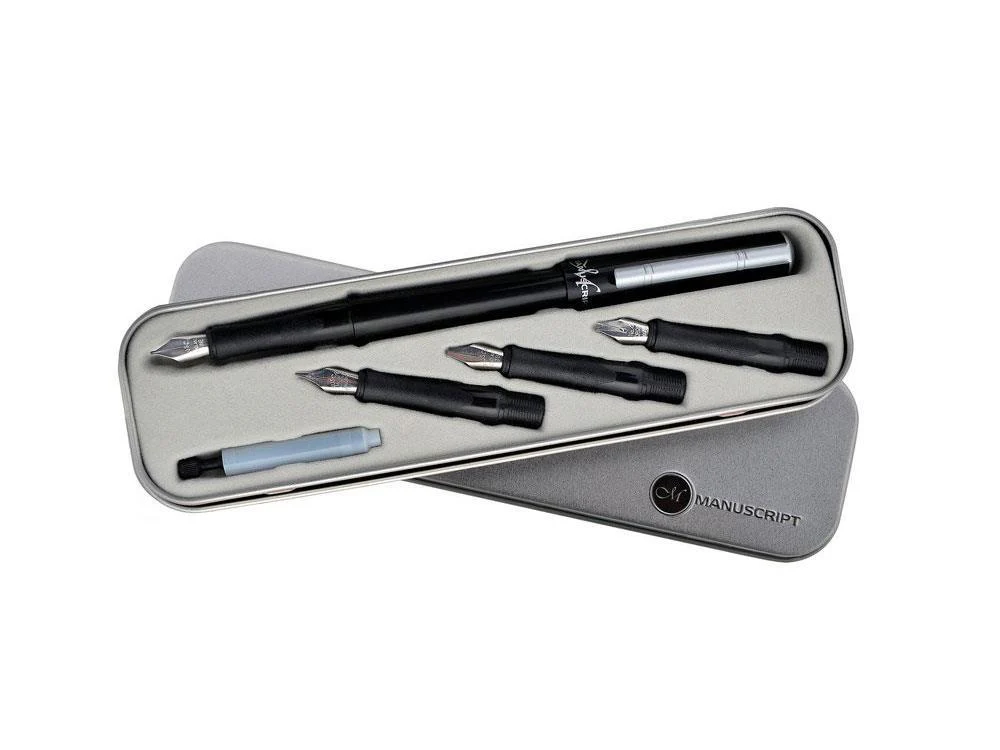 Manuscript Creative Calligraphy set, Black, Steel, Polished, MC1105-SLE - Image 2