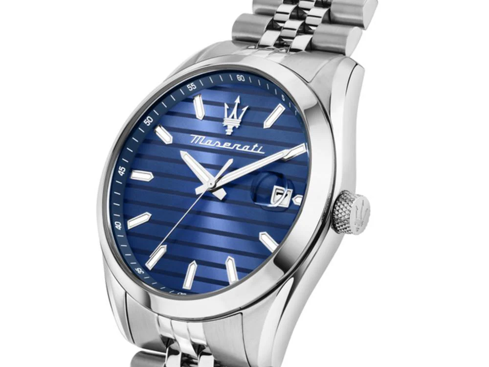 Maserati Attrazione Quartz Watch, Blue, 43 mm, Mineral crystal, R8853151028 - Image 5