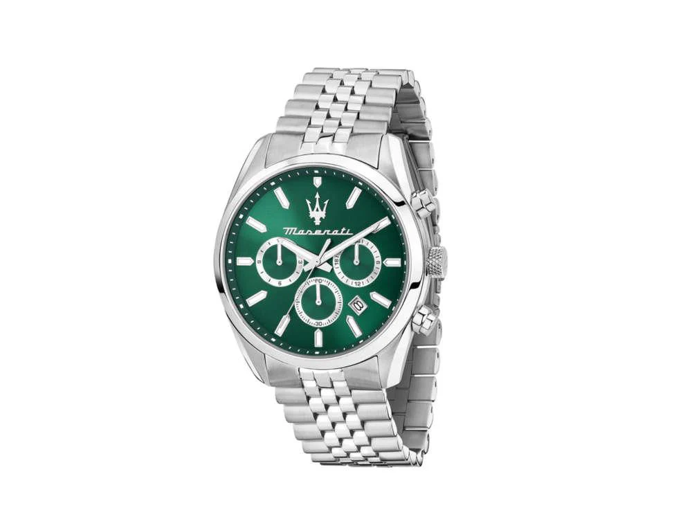 Maserati Attrazione Quartz Watch, Green, 43 mm, Mineral crystal, R8853151023 - Image 2