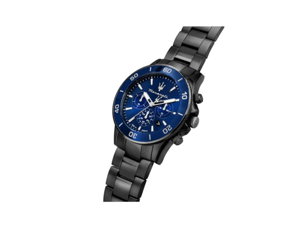 Maserati Competizione Quartz Watch, PVD, Blue, 43 mm, R8873600005 - Image 5
