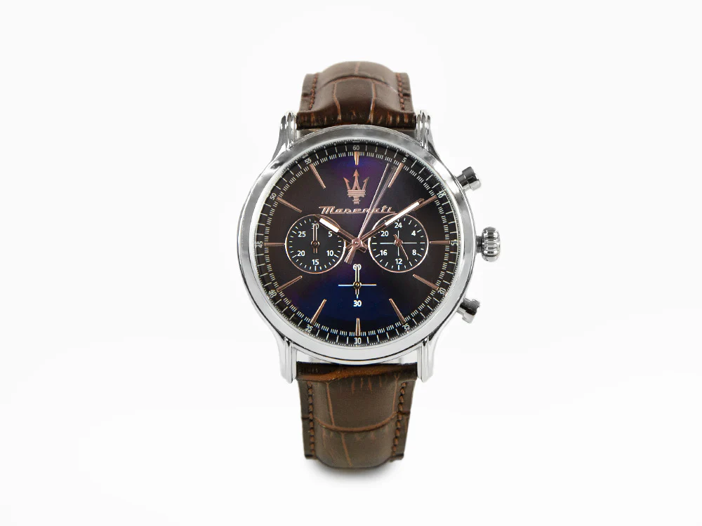 Maserati Epoca Quartz Watch, Blue, 42 mm, Mineral crystal, R8871618014 - Image 2