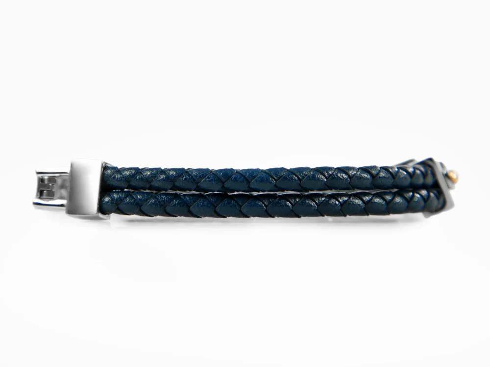Maserati Gioielli Bracelet, Leather, Blue, Rose Gold PVD, JM422AVE10 - Image 4