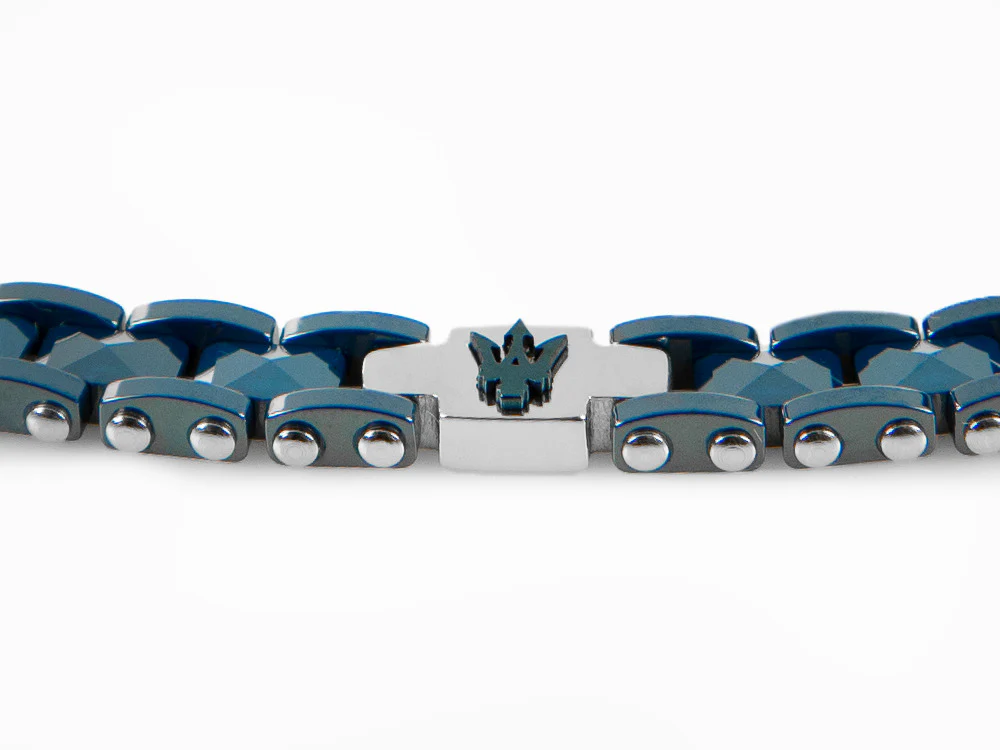 Maserati Gioielli Bracelet, Stainless steel, Blue, PVD, JM422ATZ14 - Image 5