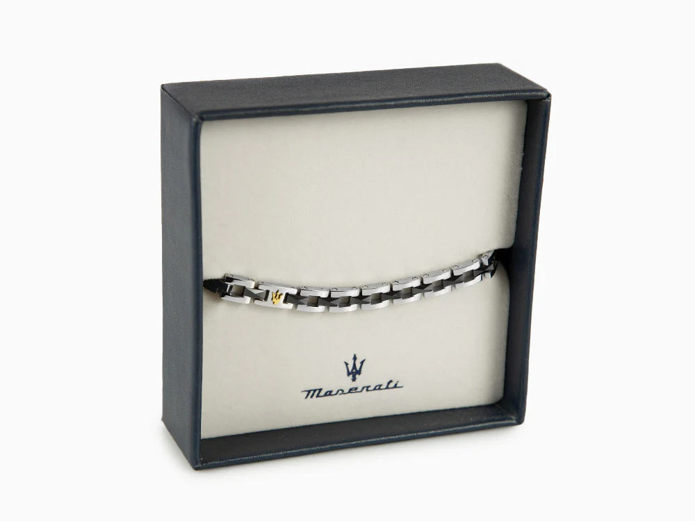 Maserati Gioielli Bracelet, Stainless steel, Silver, PVD, JM422ATZ16 - Image 9