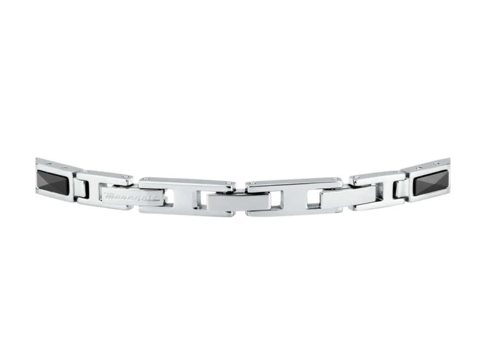 Maserati Gioielli Ceramic Bracelet, Steel, Black, JM226ATZ79 - Image 3