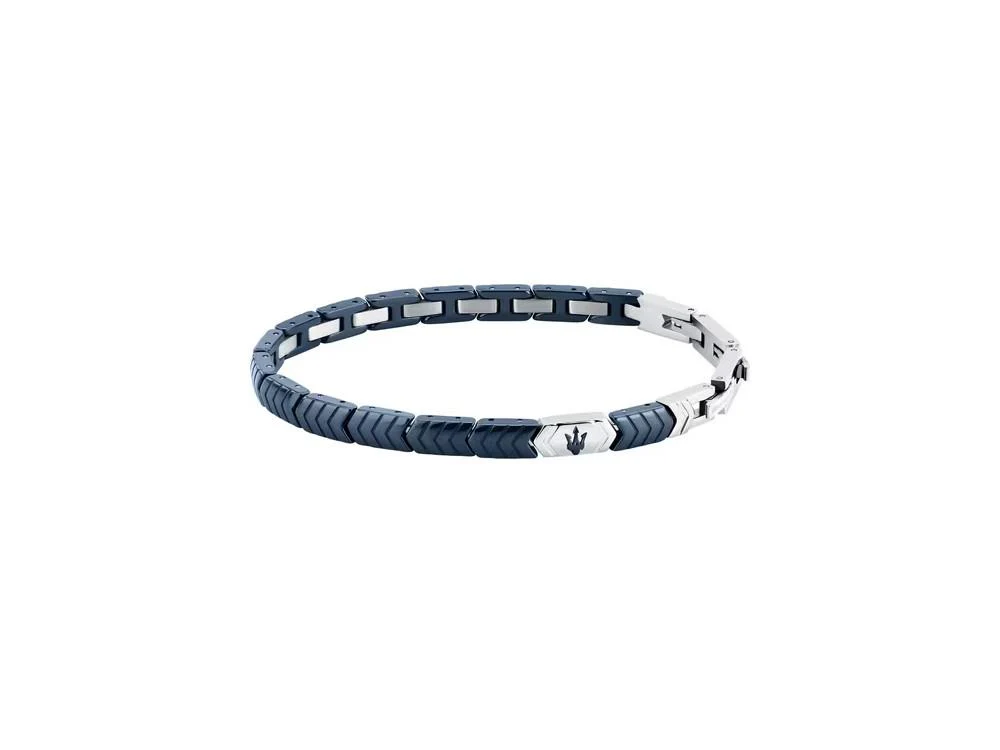 Maserati Gioielli Ceramic Bracelet, Steel, Blue, JM226ATZ87 - Image 2