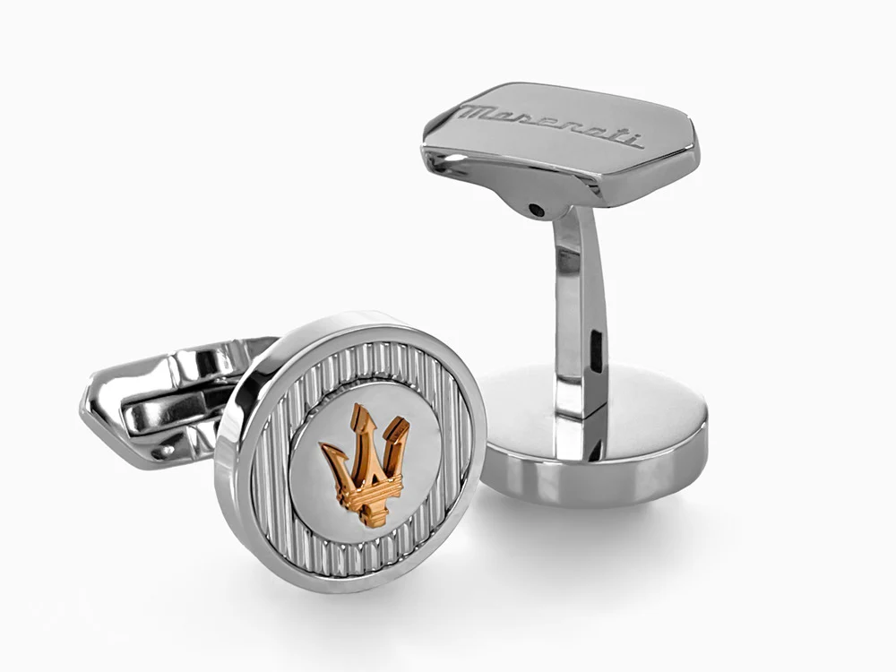 Maserati Gioielli Cufflinks, Steel, Silver, Polished, JM121ATK14 - Image 3