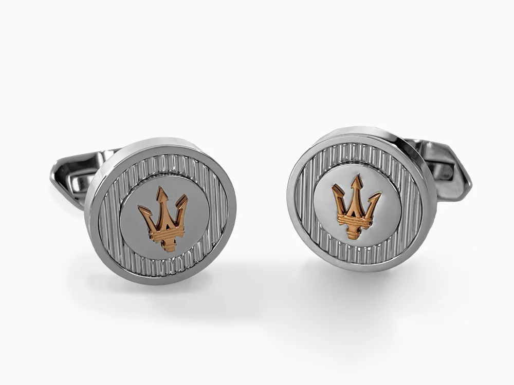 Maserati Gioielli Cufflinks, Steel, Silver, Polished, JM121ATK14 - Image 4