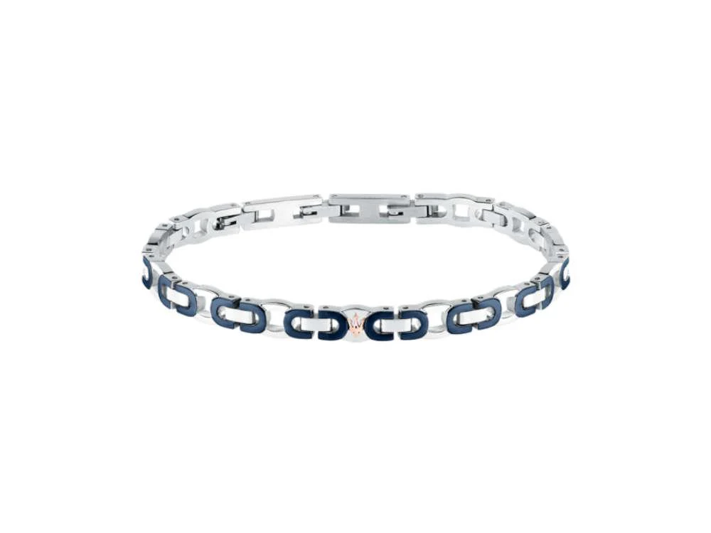 Maserati Gioielli Iconic Bracelet, Steel, Blue, JM425AVD96 - Image 2