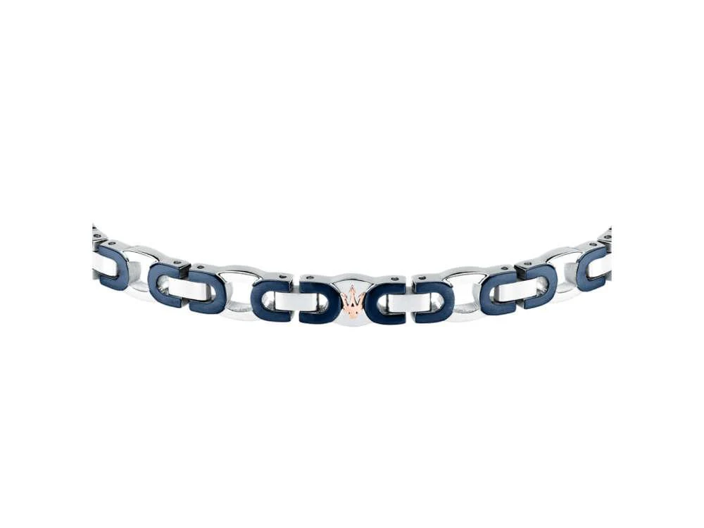 Maserati Gioielli Iconic Bracelet, Steel, Blue, JM425AVD96 - Image 3