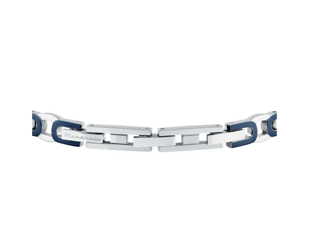 Maserati Gioielli Iconic Bracelet, Steel, Blue, JM425AVD96 - Image 4
