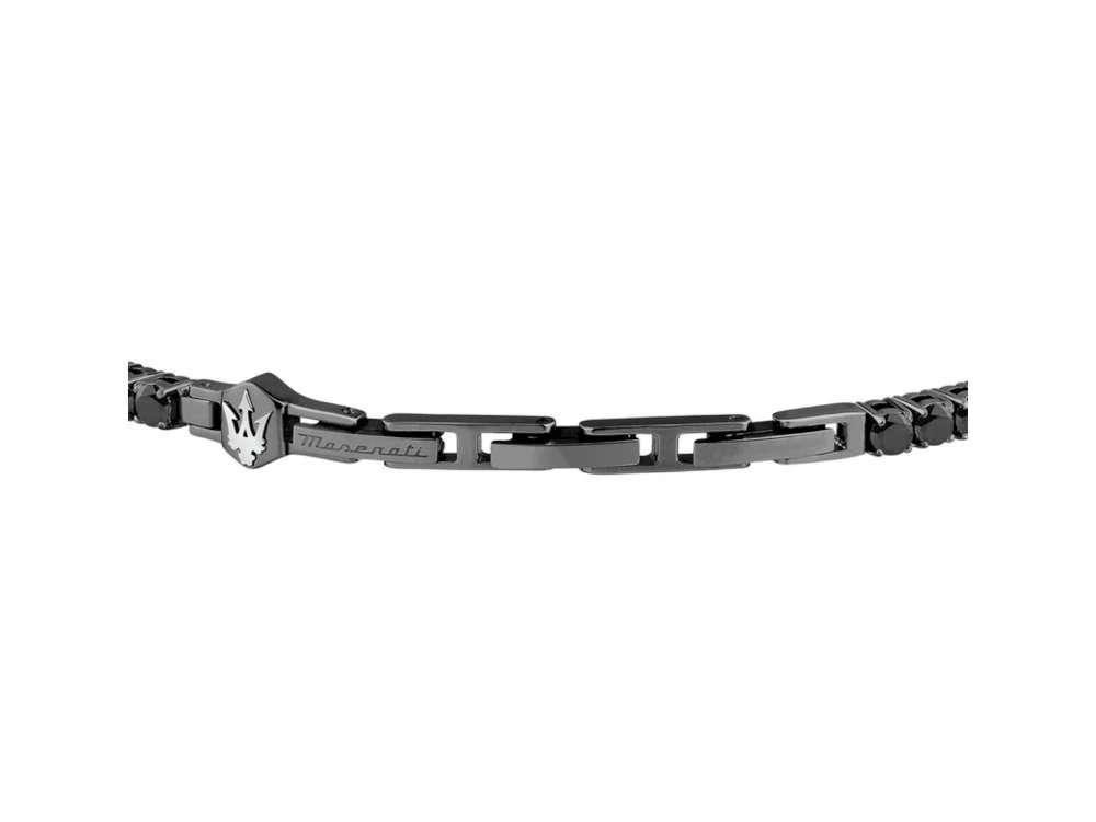 Maserati Gioielli Tennis Bracelet, Steel, Gun metal, JM425AVC08 - Image 4