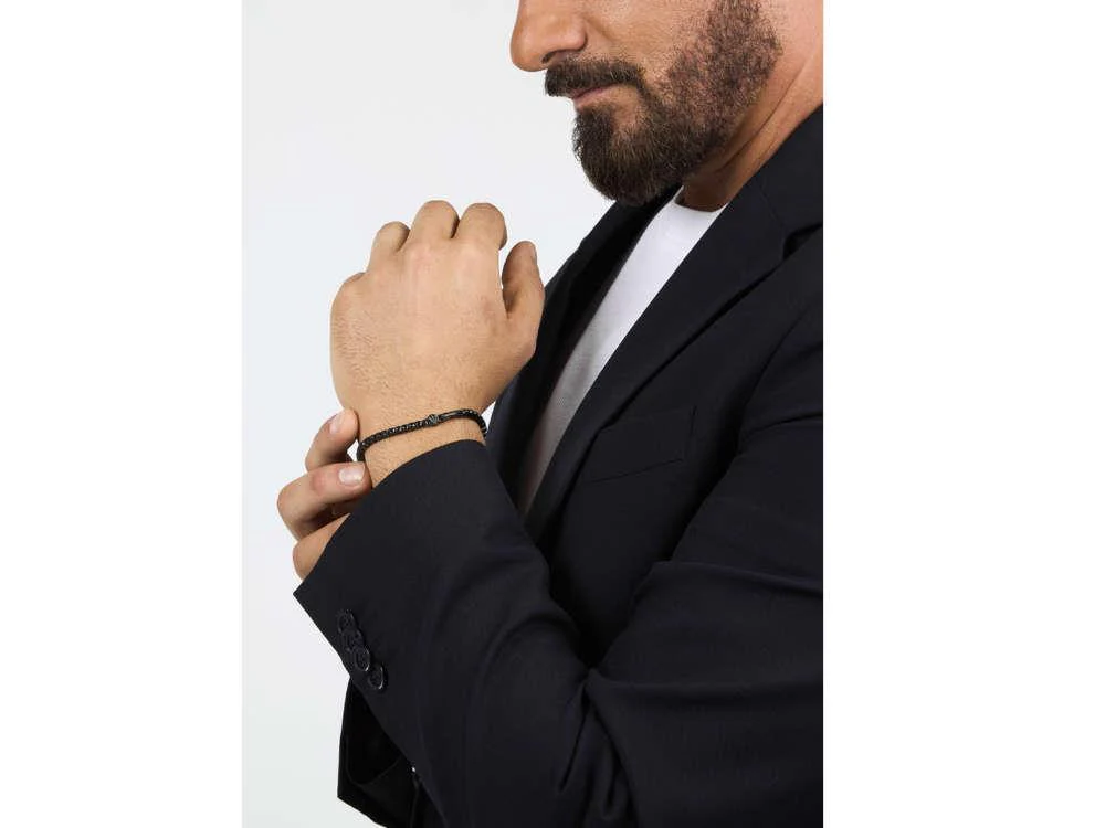 Maserati Gioielli Tennis Bracelet, Steel, Gun metal, JM425AVC08 - Image 5