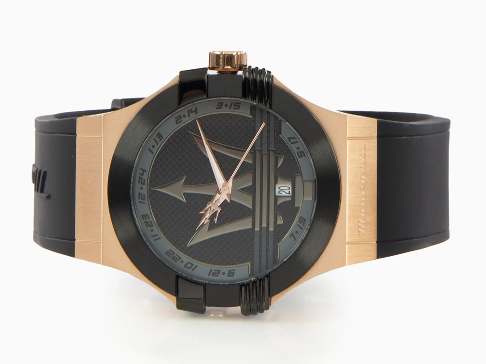 Maserati Potenza Quartz Watch, Black, 42 mm, Mineral crystal, R8851108002 - Image 7