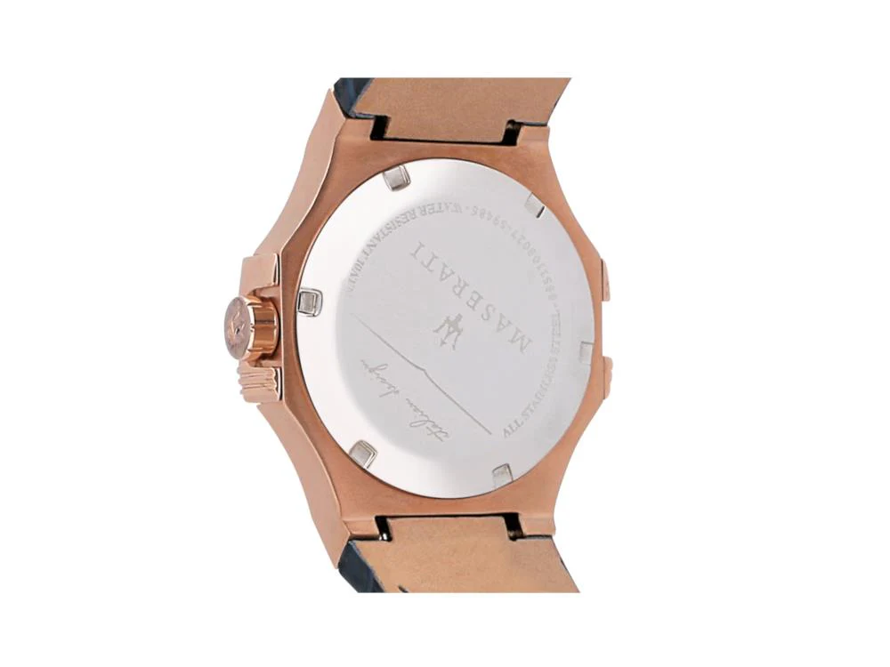 Maserati Potenza Quartz Watch, PVD Rose Gold, Blue, 42 mm, R8851108027 - Image 6