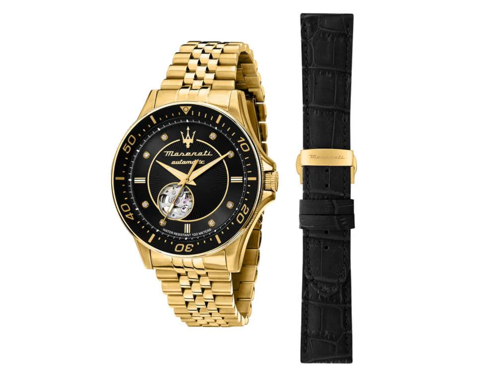 Maserati Sfida Automatic Watch, Black, 44 mm, Special Edition, R8823140012 - Image 2