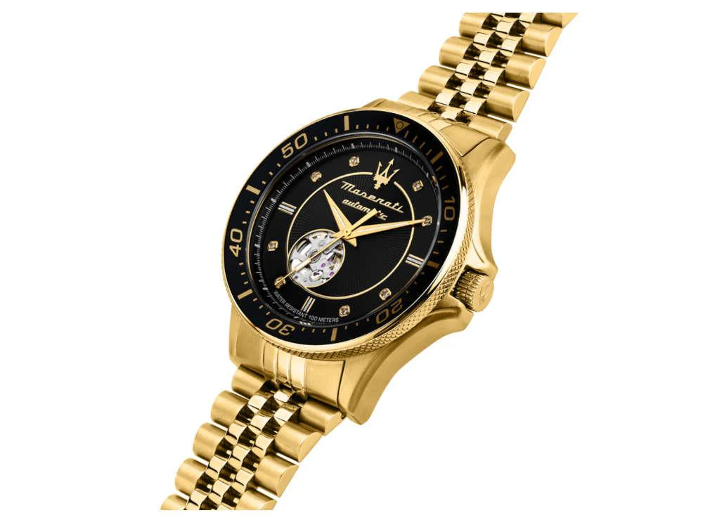 Maserati Sfida Automatic Watch, Black, 44 mm, Special Edition, R8823140012 - Image 4