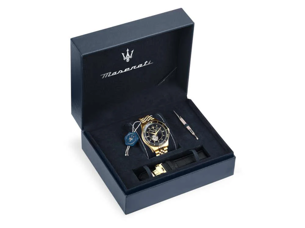 Maserati Sfida Automatic Watch, Black, 44 mm, Special Edition, R8823140012 - Image 5