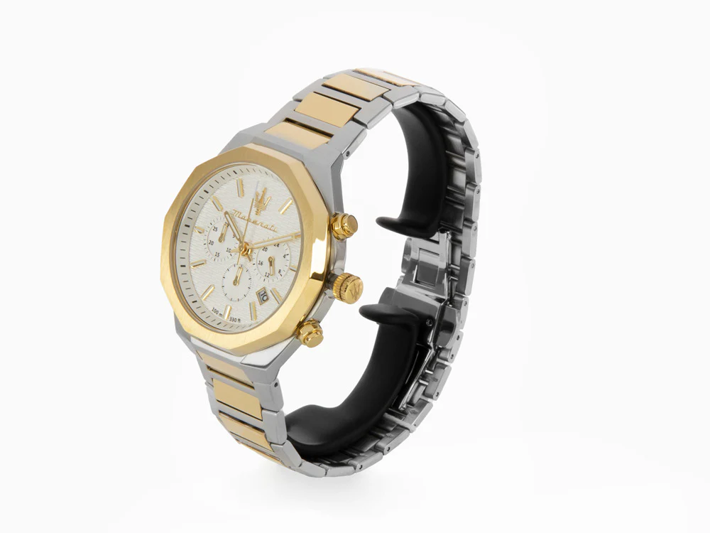 Maserati Stile Quartz Watch, PVD, White, 45 mm, Mineral crystal R8873642009 - Image 4