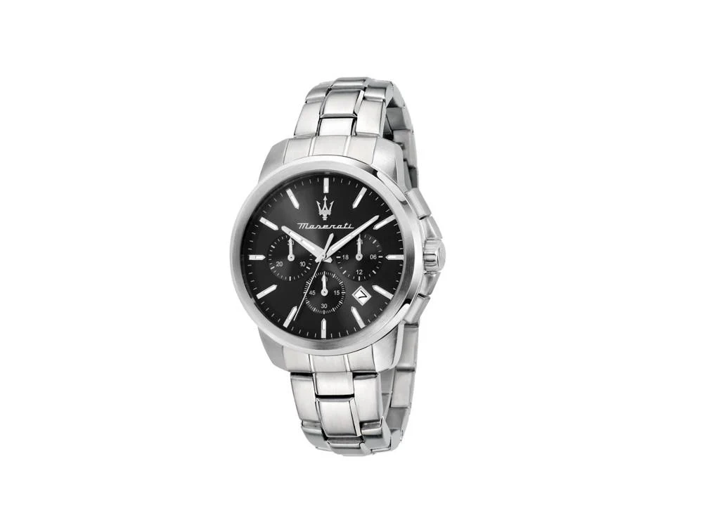 Maserati Successo Quartz Watch, Black, 42 mm, Mineral crystal R8873621046