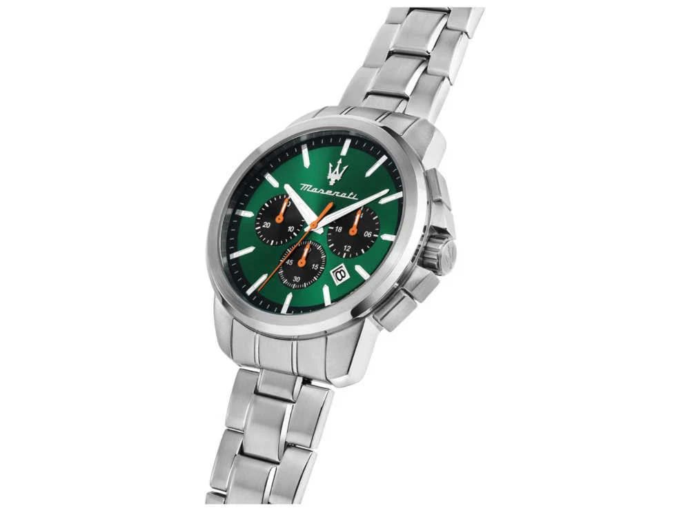 Maserati Successo Quartz Watch, Green, 42 mm, Mineral crystal R8873621043 - Image 5