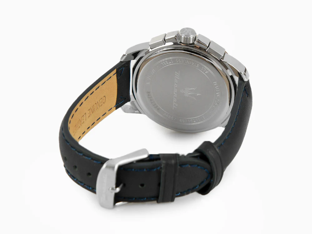 Maserati Successo Quartz Watch, PVD Rose Gold, Blue, 44 mm, R8871621015 - Image 3
