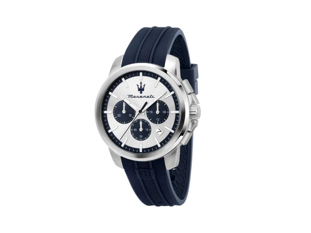 Maserati Successo Quartz Watch, Silver, 42 mm, Mineral crystal R8871621042 - Image 2