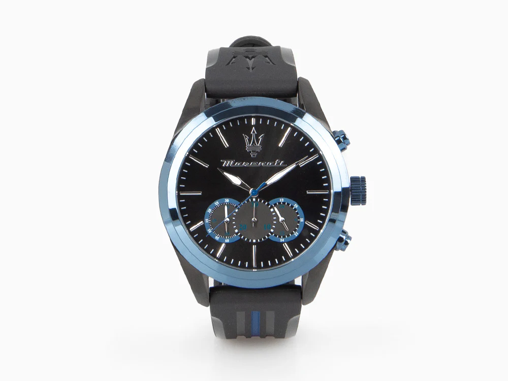 Maserati Traguardo Quartz Watch, Black, 45 mm, Mineral crystal, R8871612006 - Image 2