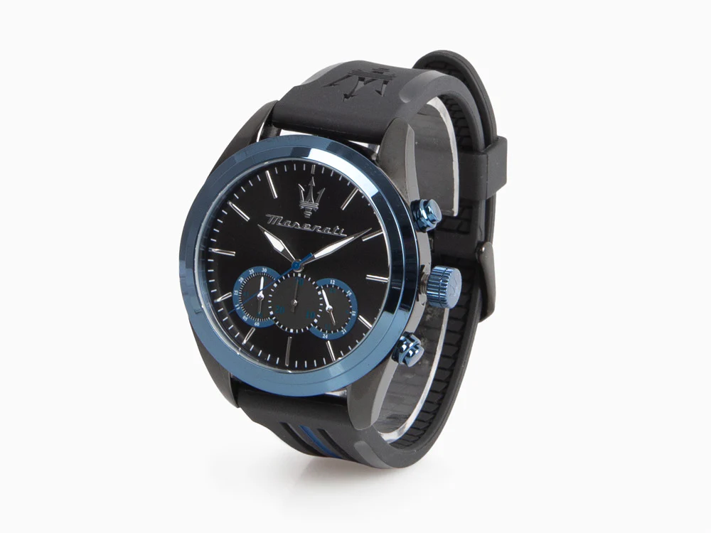 Maserati Traguardo Quartz Watch, Black, 45 mm, Mineral crystal, R8871612006 - Image 4
