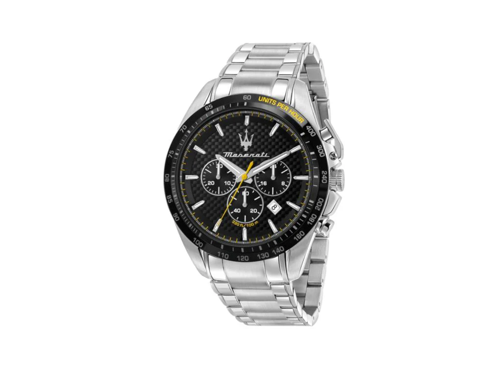 Maserati Traguardo Quartz Watch, Black, 45 mm, Mineral crystal, R8873612042 - Image 2