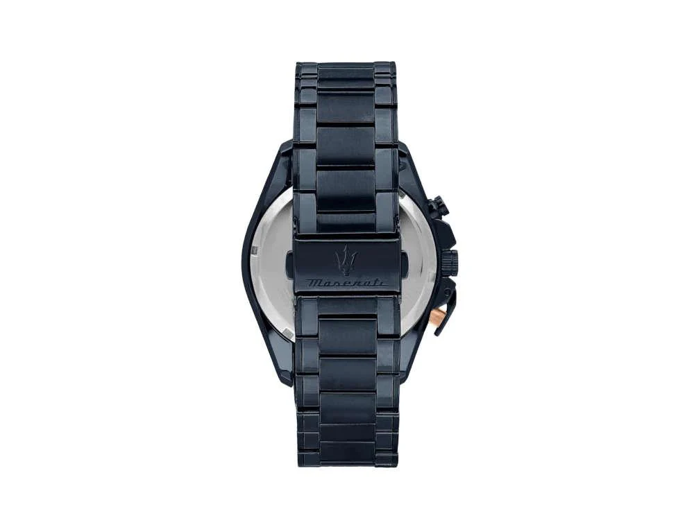 Maserati Traguardo Quartz Watch, PVD, Blue, 45 mm, R8873612054 - Image 4