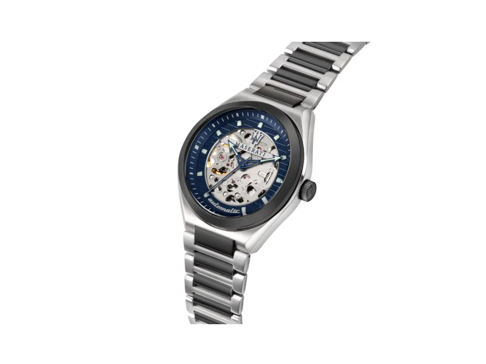 Maserati Triconic Automatic Watch, Blue, 40 mm, Mineral crystal, R8823139003 - Image 5