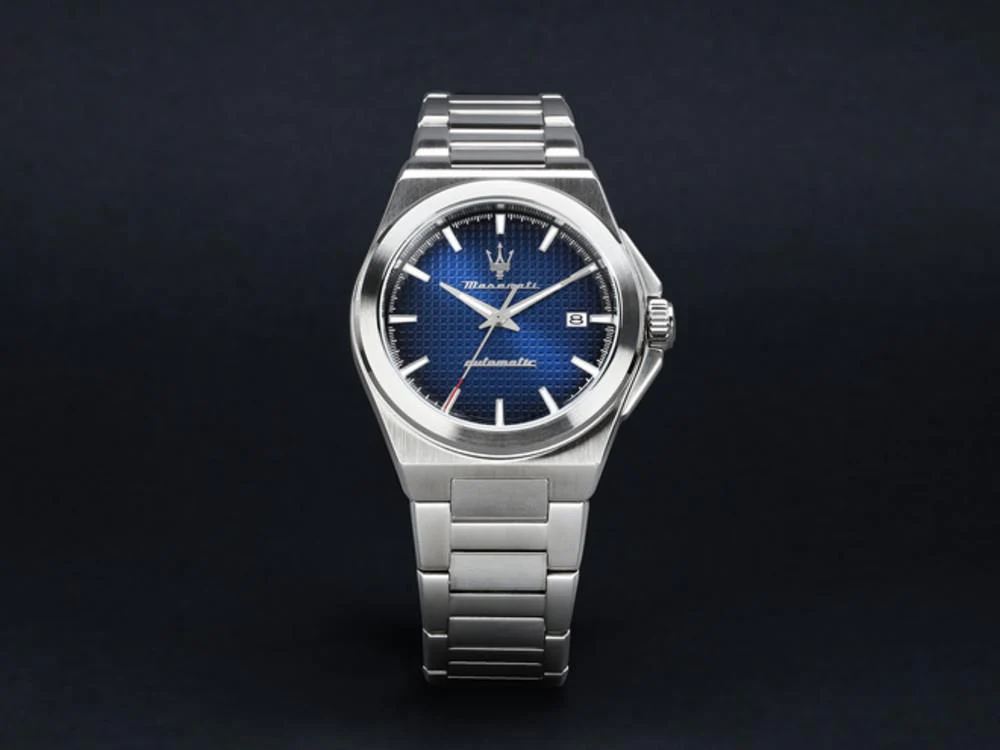 Maserati Velocitá Slim Automatic Watch, Blue, 41 mm, R8823153001 - Image 6