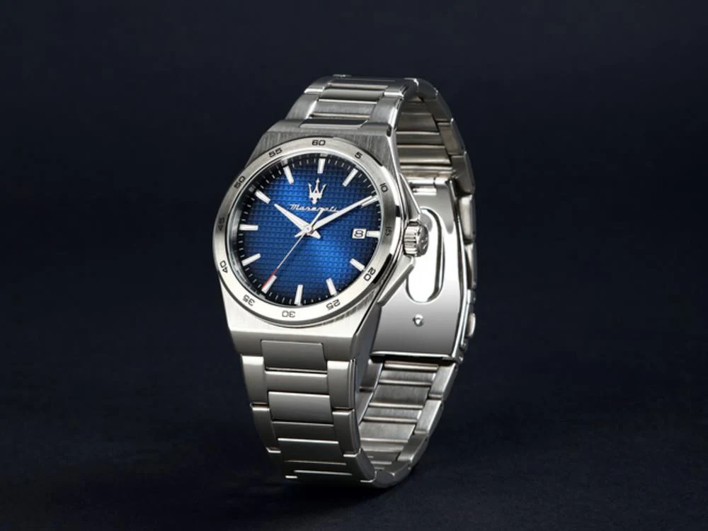 Maserati Velocitá Slim Quartz Watch, Blue, 40 mm, R8853153001 - Image 6