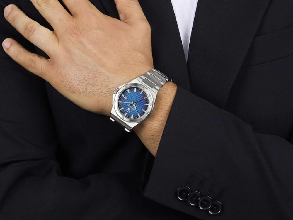 Maserati Velocitá Slim Quartz Watch, Blue, 40 mm, R8853153001 - Image 7