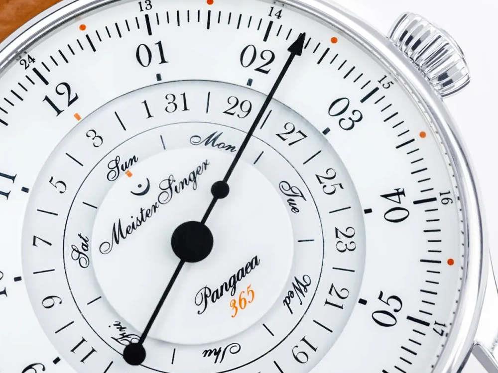 Meistersinger Pangaea Day Date Automatic Watch, 40 mm, White, PDD365901-SG03W - Image 5