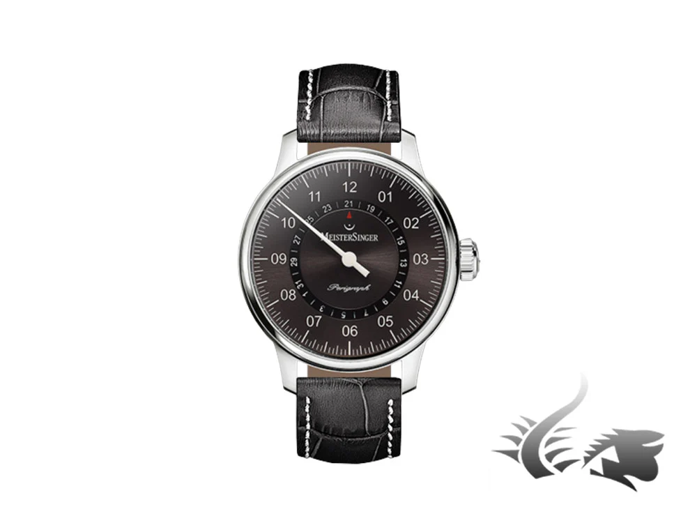 Meistersinger Perigraph Automatic Watch, ETA 2824-2, 43mm, Sunburst Anthracite - Image 2