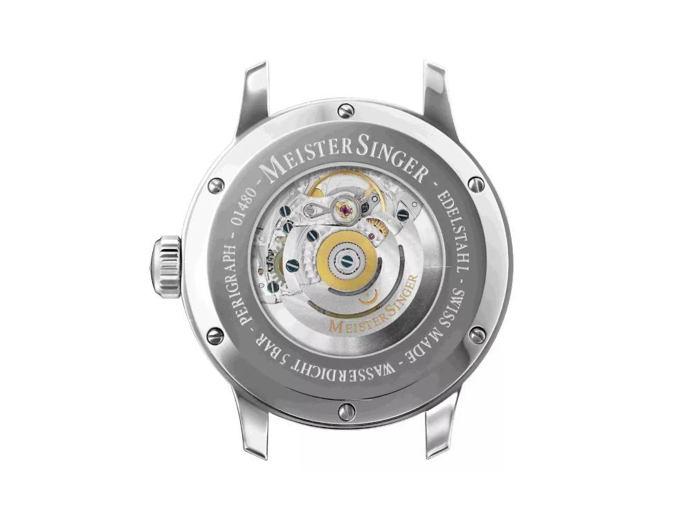 Meistersinger Perigraph Automatic Watch, SW 300, 38 mm, Beige, BM1103-SV03 - Image 3