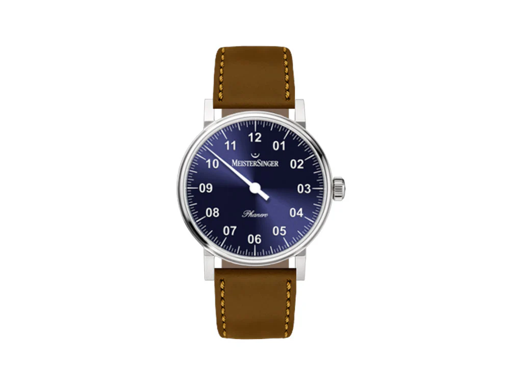 Meistersinger Phanero Watch, Manual winding, SW 210, Blue sunburst, PH308-SCF13 - Image 2
