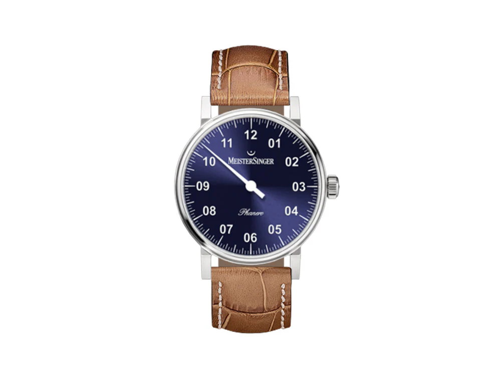 Meistersinger Phanero Watch, Manual winding, SW 210, Blue sunburst, PH308-SG13 - Image 2
